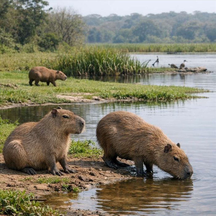 Où vivent les capybaras ? Habitat et répartition