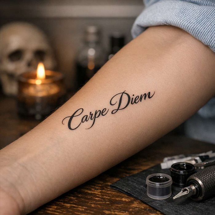 Tatouage Carpe Diem : signification et idées inspirantes